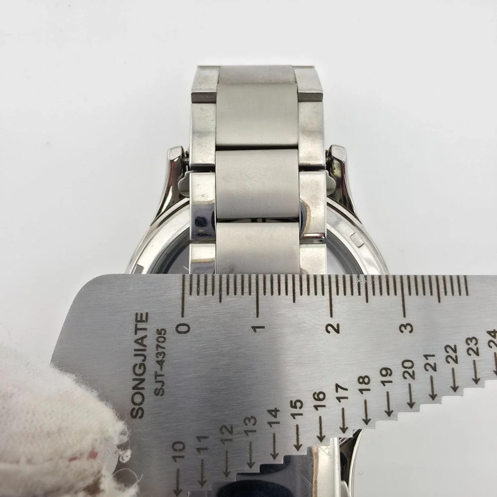 Rare!! KENNETH COLE NY Men's Watch KC50979006 Floating Dial Date St. Steel 8.75